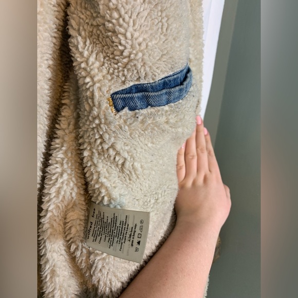 Wilfred Free Denim Sherpa Jacket - Picture 10 of 13